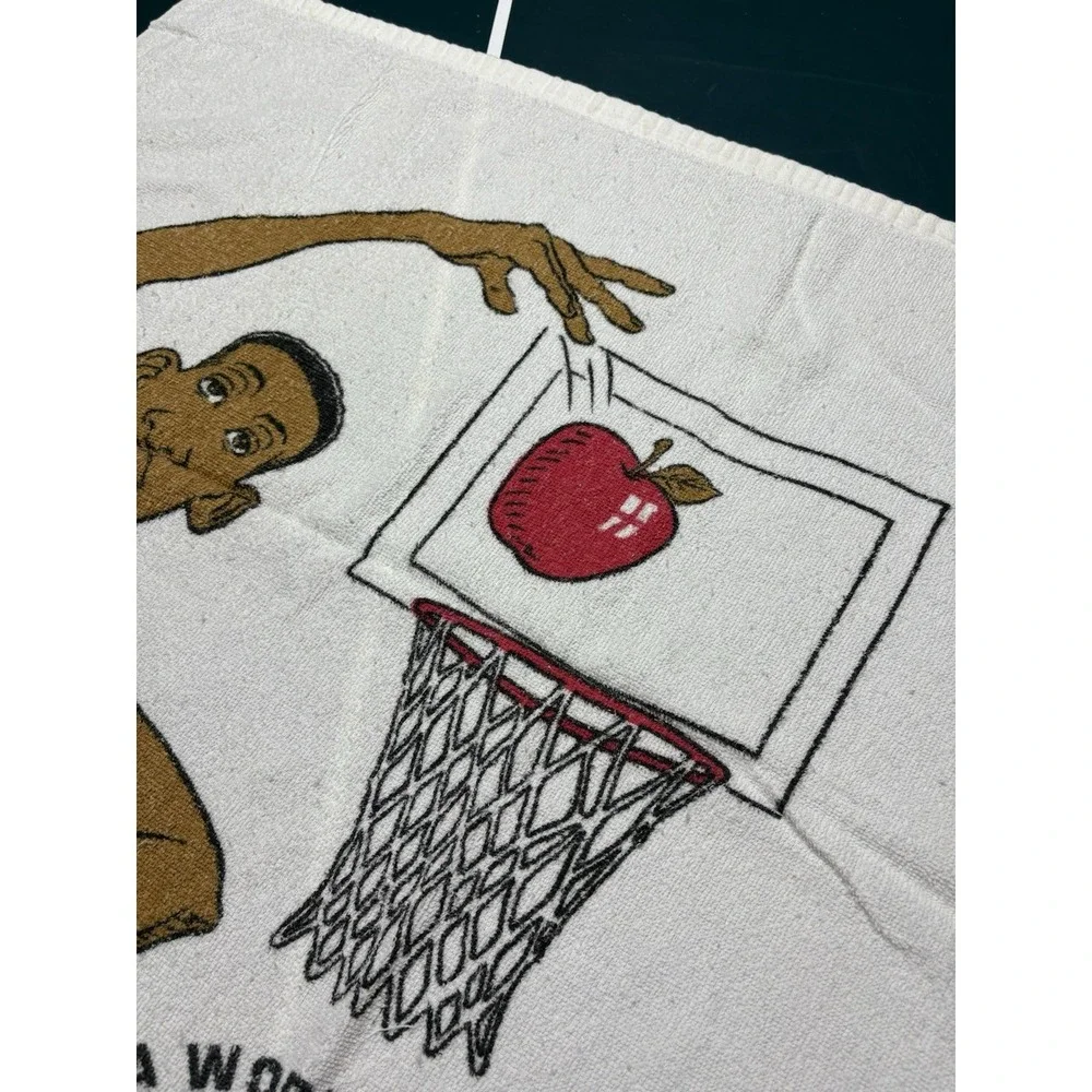 Vintage Detroit Pistons Dennis The Worm Rodman Beach Towel 1989 NBA Champions